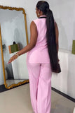 Casual Vest Trousers Two Piece Set