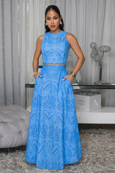 Isalie Eyelet Top&Skirt Set