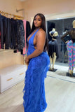 Royal Energy Ruffle Gown