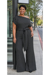 Women's All Over Print Leopard Tie Front Loose Oversized Jumpsuit