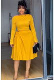Golden Drape Queen Midi