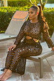 Net And Sequins Maxi