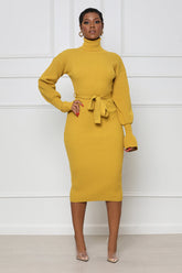 Empress Tie-Front Knit Dress