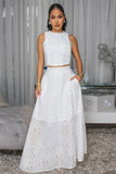 Isalie Eyelet Top&Skirt Set