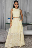 Isalie Eyelet Top&Skirt Set
