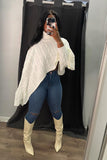 Ivory Empress Cape Sweater