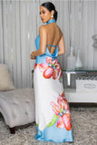 Satin Halter Dress