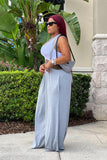 Open Air Wide Leg Jumpsuit Heather