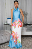 Satin Halter Dress