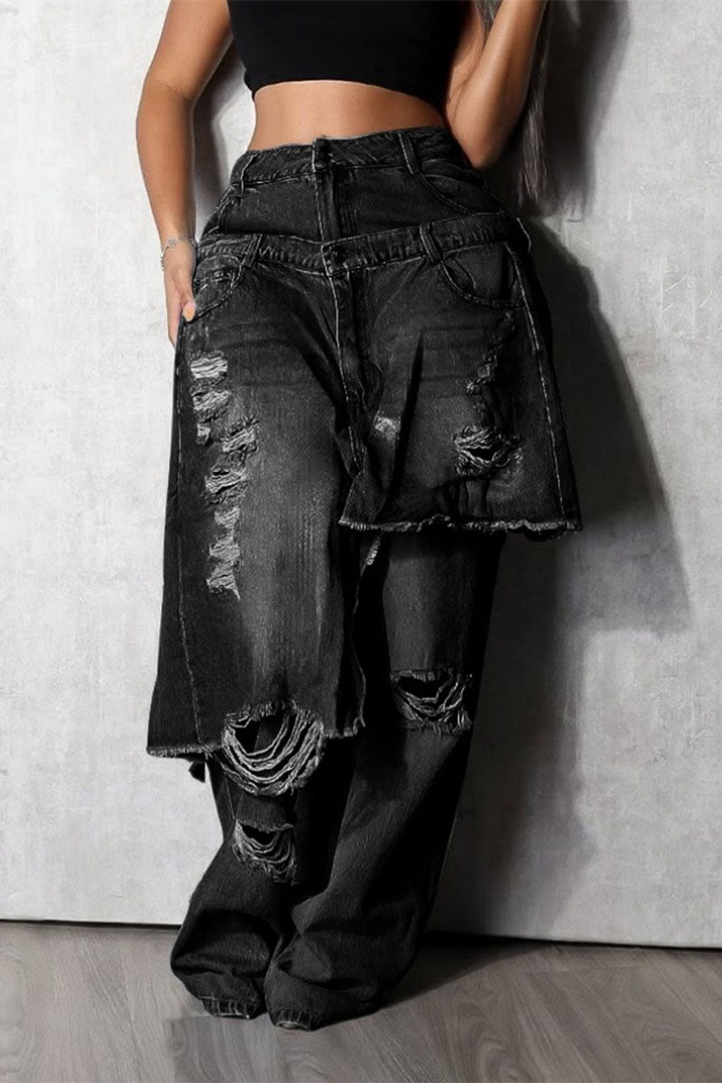 Layered Denim – Women's Statement Jeans