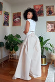 Alora Twist-Front Wide-Leg Pants Set
