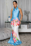 Satin Halter Dress