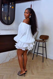 Amara Off-Shoulder Ruffle Mini Dress