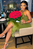Olive Green Dress