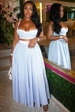 The Pretty Blue Skirt Set