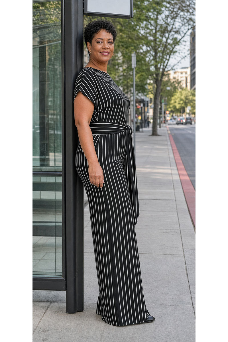 All Over Print Leopard Tie Front Loose Oversized Jumpsuit