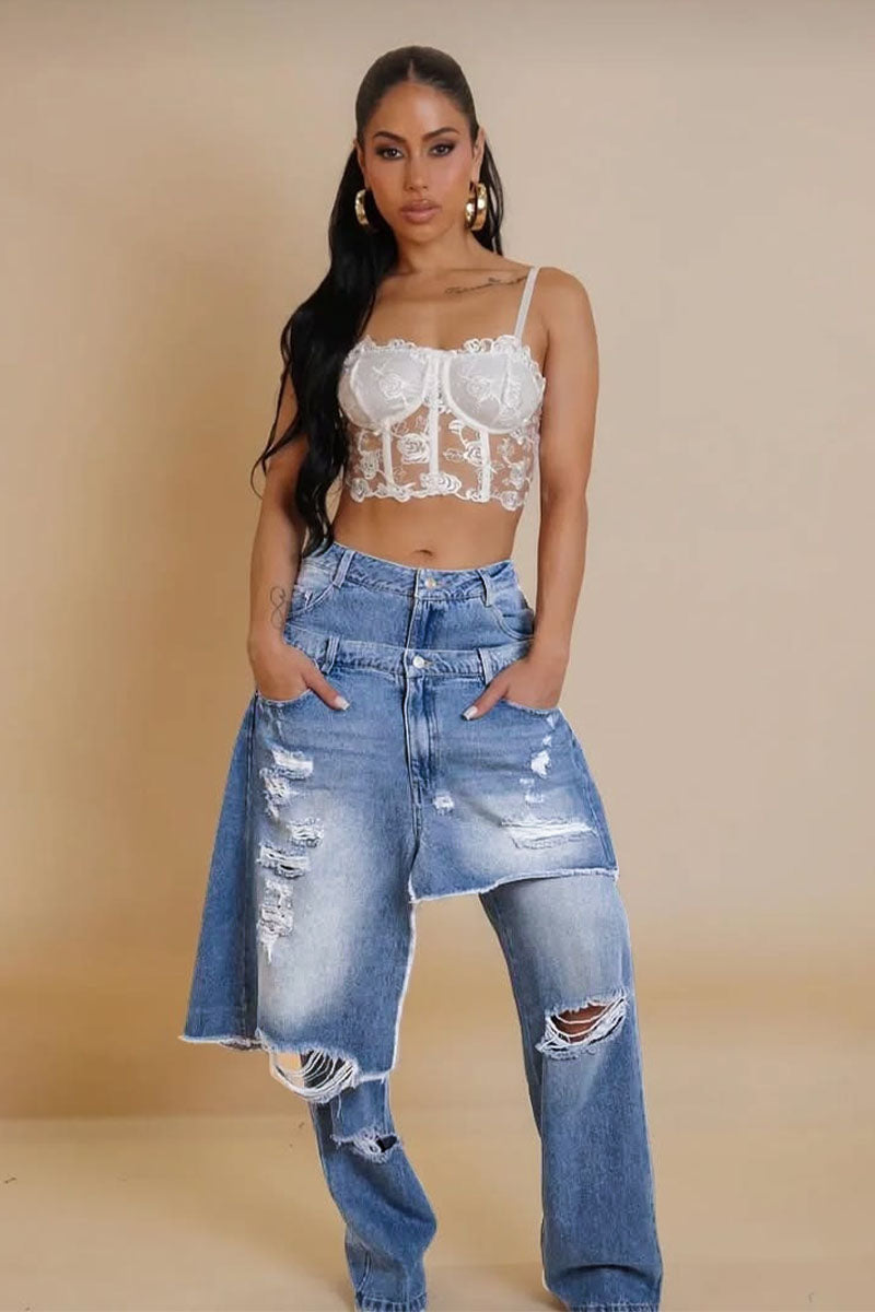 Layered Denim – Women's Statement Jeans
