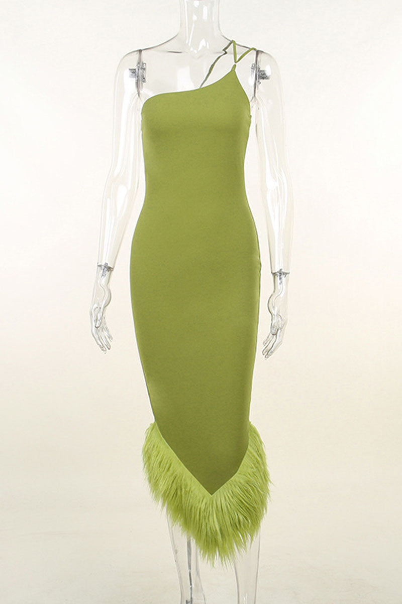 Olive Green Dress