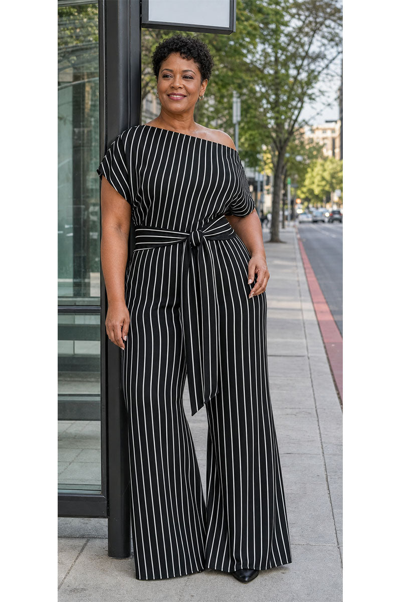 All Over Print Leopard Tie Front Loose Oversized Jumpsuit