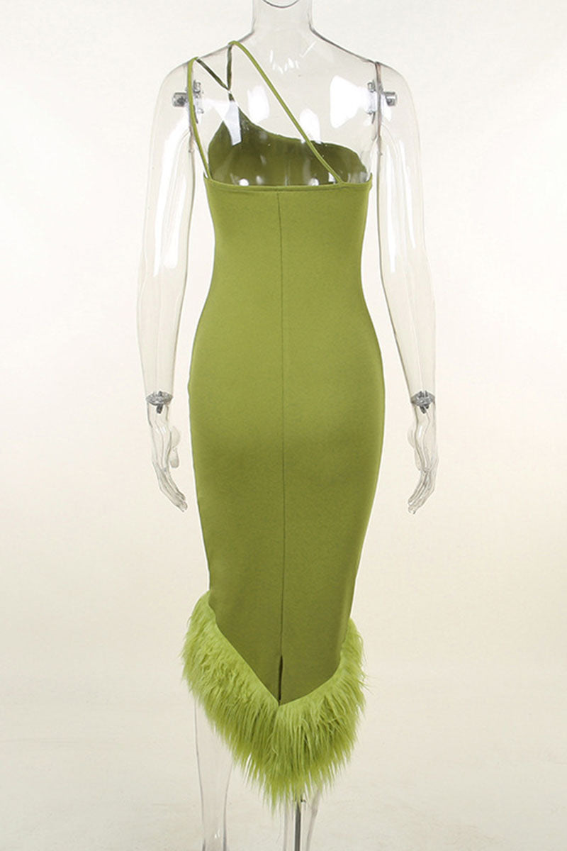 Olive Green Dress