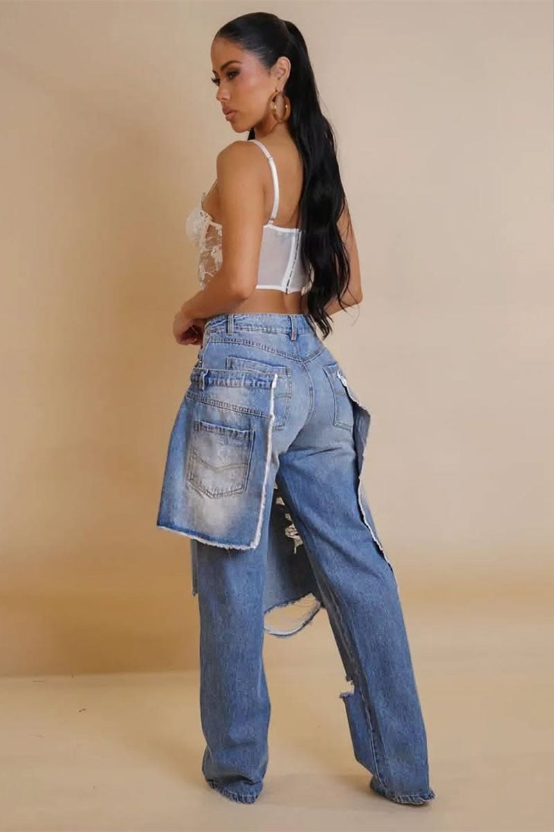 Layered Denim – Women's Statement Jeans