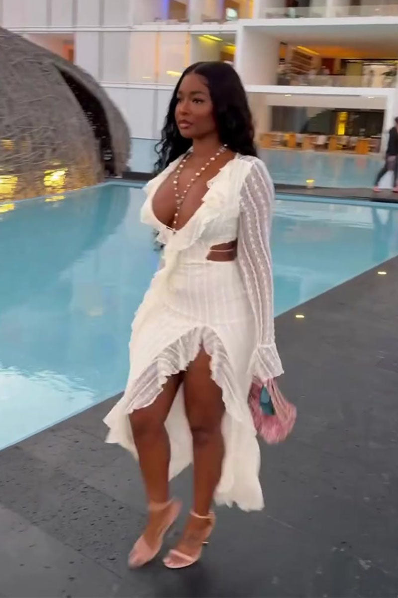 White Whisper Muse Maxi Dress