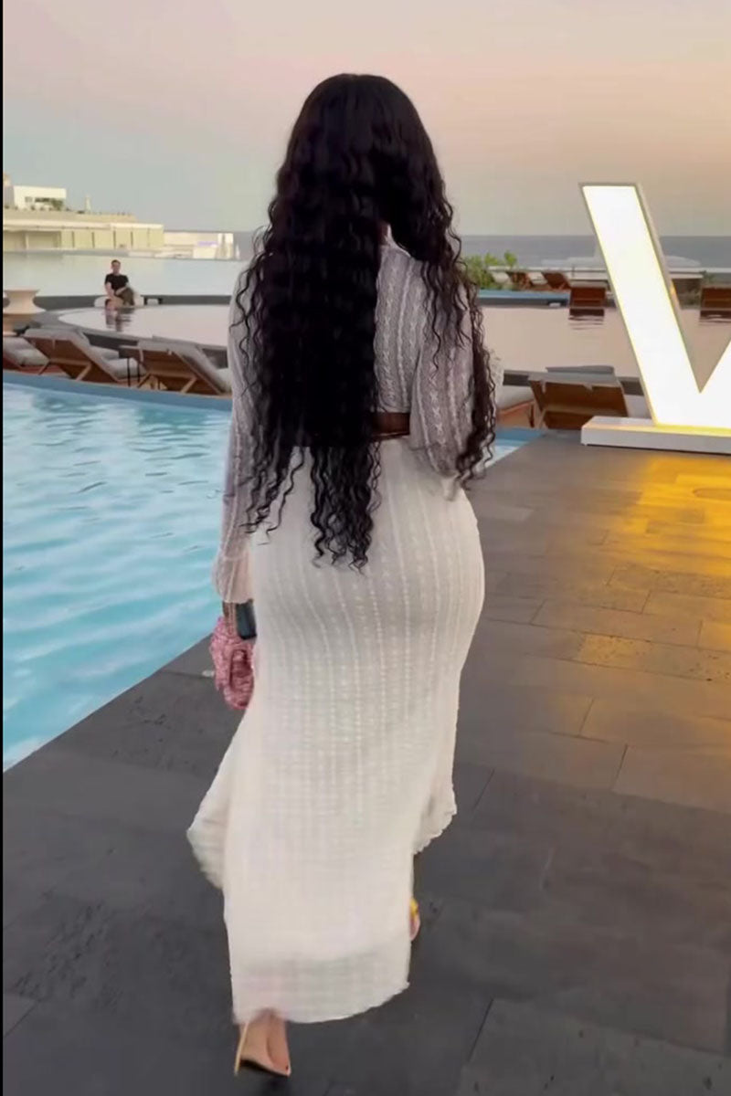 White Whisper Muse Maxi Dress
