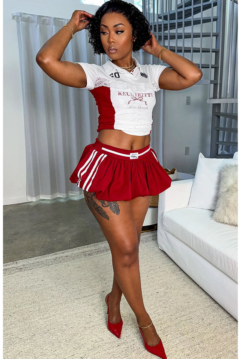 Girl Code Skirt Set