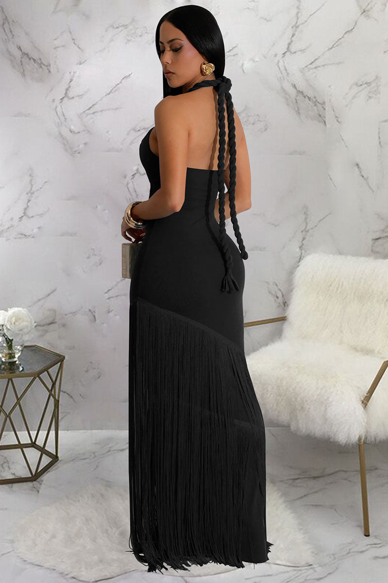 Coastal Rhythm Fringes Maxi