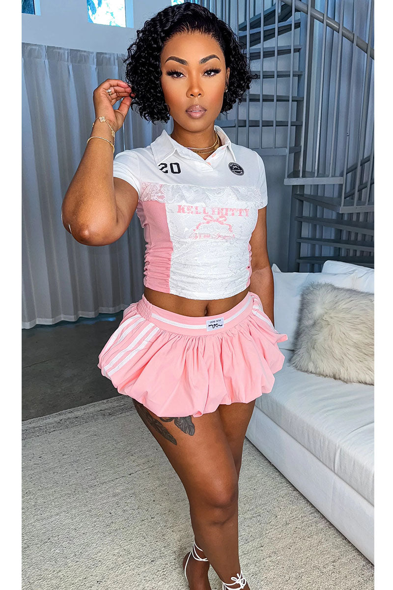Girl Code Skirt Set