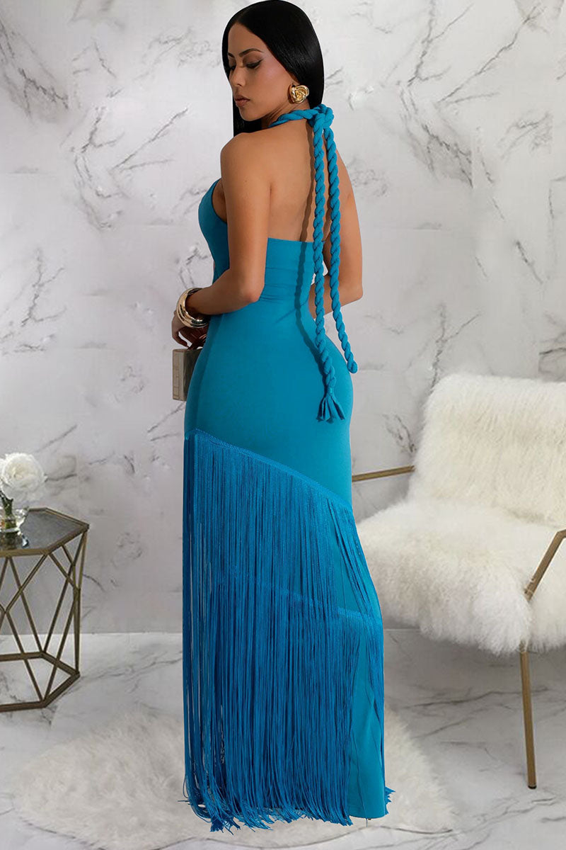 Coastal Rhythm Fringes Maxi