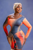 Sunset Flame Muse Mini Dress