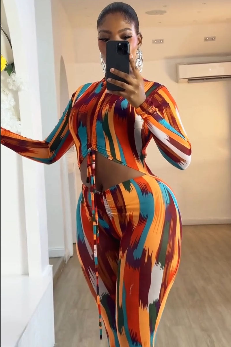 Vibrant Ikat Muse Two-Piece Set