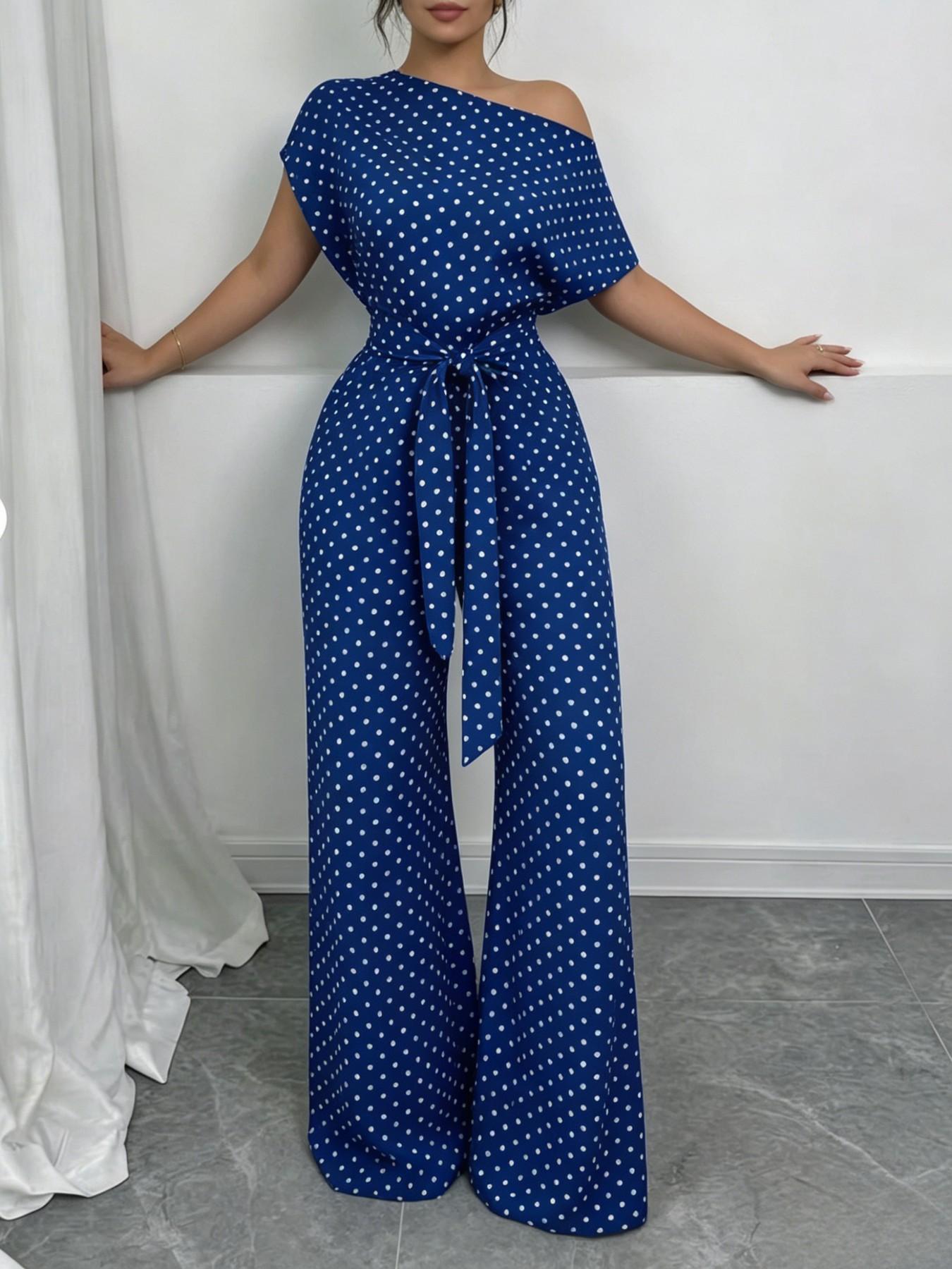 All Over Print Leopard Tie Front Loose Oversized Jumpsuit