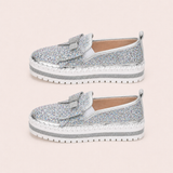 Women Sparkly Loafers - Camouflage