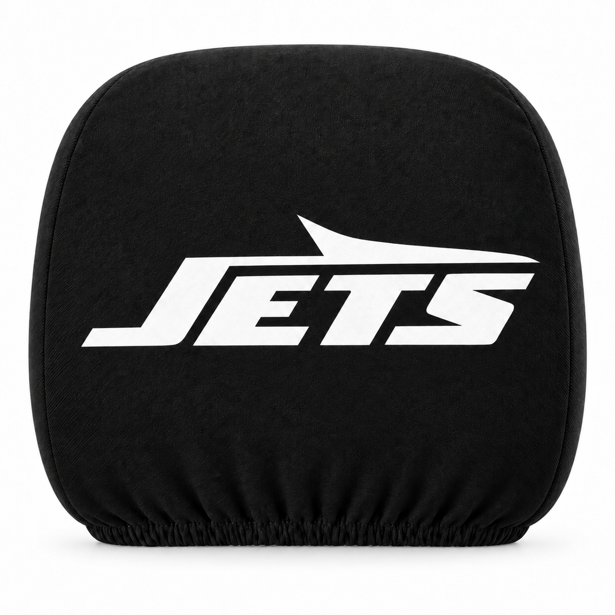 New York Jets car headrest cover, Style 1 logo design, white background